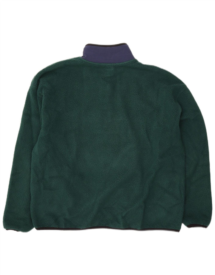 Γυναικείο Levi's Oversized Fleece Jumper UK 14 Medium Green Colourblock