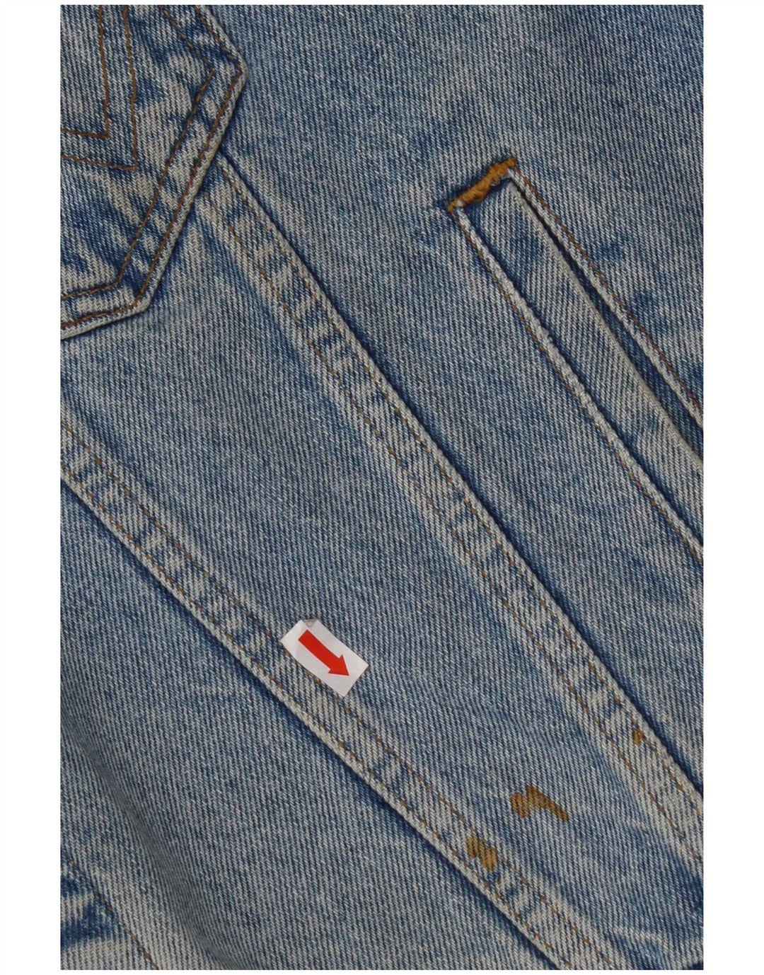 WRANGLER Ανδρική Loose Fit Τζιν Gilet UK 36 Small Blue Cotton