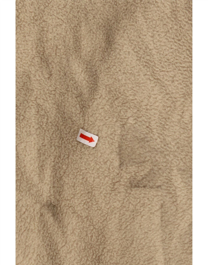 FILA Ανδρικό Fleece Jacket UK 36 Small Beige Colourblock Polyester