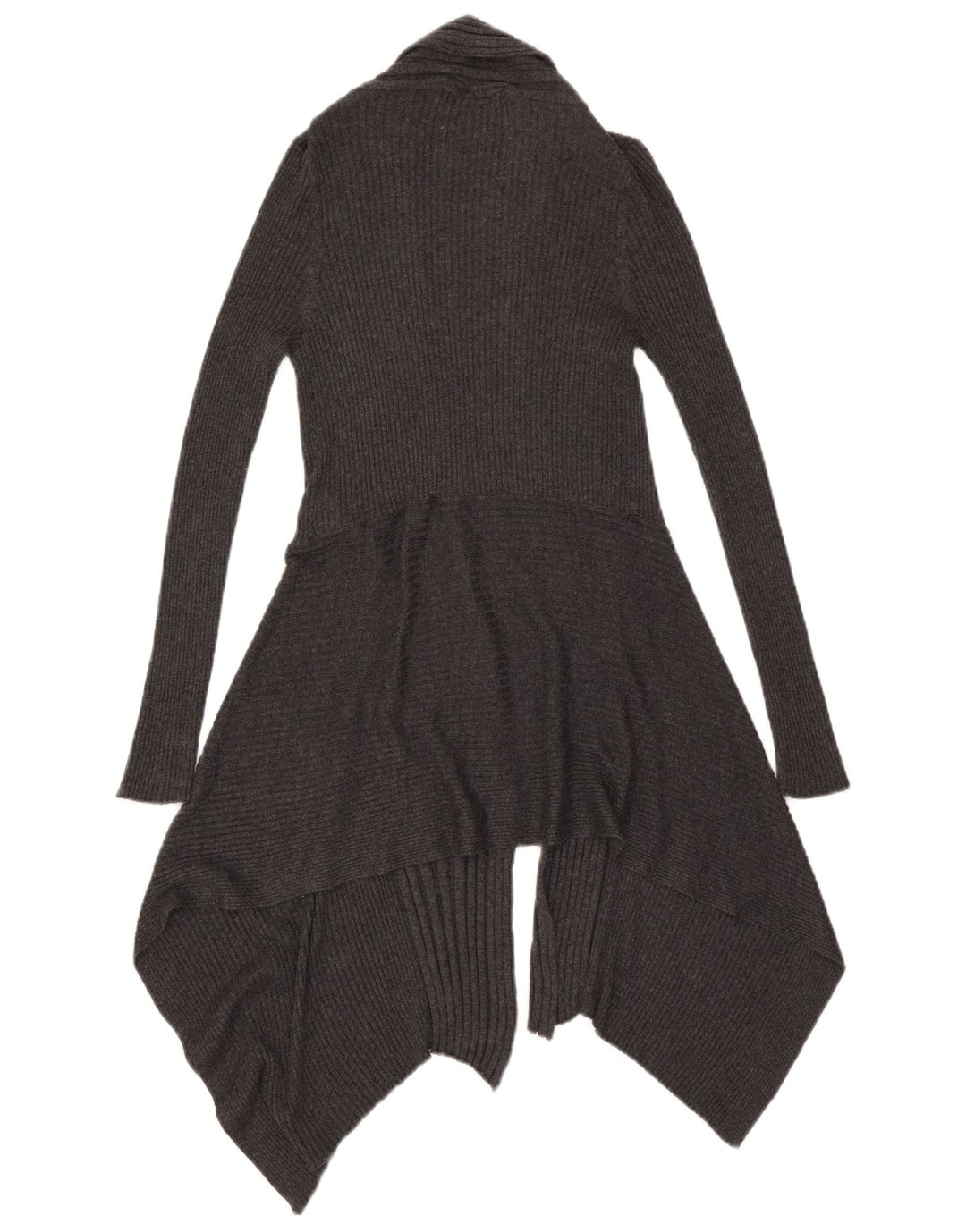 Marks & Spencer Γυναικείο ασύμμετρο πουλόβερ ζακέτα UK 10 Small Grey