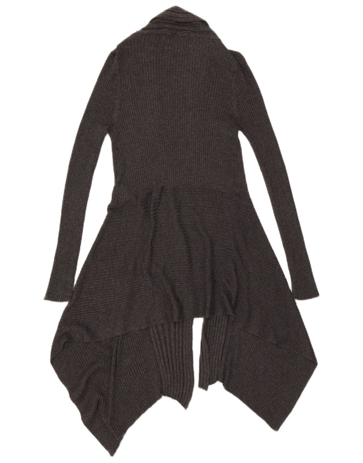 Marks & Spencer Γυναικείο ασύμμετρο πουλόβερ ζακέτα UK 10 Small Grey