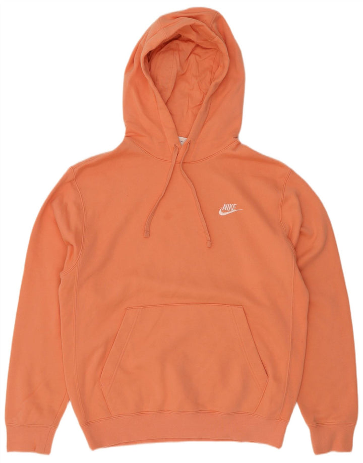 Ανδρικό κουκούλα Nike, μικρό πορτοκαλί βαμβακερό
