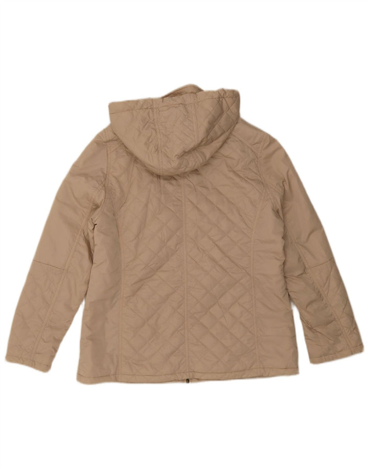 Marks & Spencer Γυναικείο Καπιτονέ μπουφάν με κουκούλα UK 12 Medium Beige