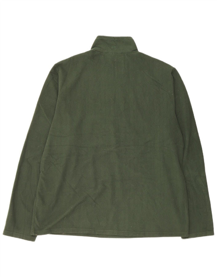 Mountain Warehouse Ανδρικό φερμουάρ Fleece Jumper XL Green Polyester