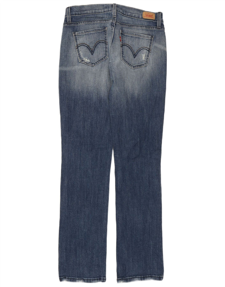 Γυναικείο Levi's 504 Super Low Straight Jeans US 7 Medium W29 L31 Μπλε βαμβακερό