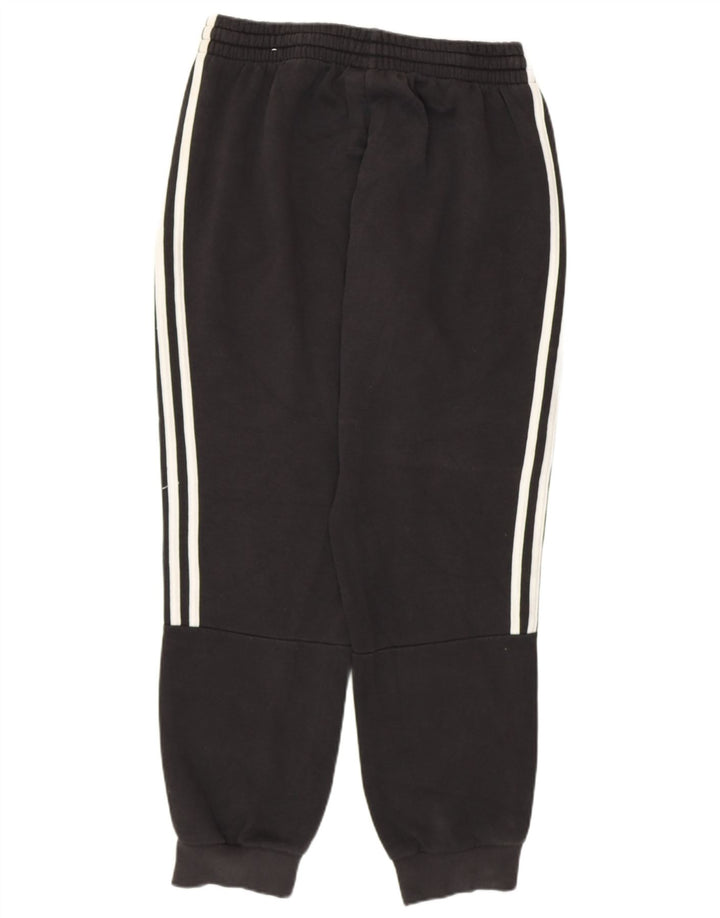 Γυναικεία αθλητική φόρμα ADIDAS Παντελόνι Joggers UK 12 μεσαίο μαύρο βαμβακερό