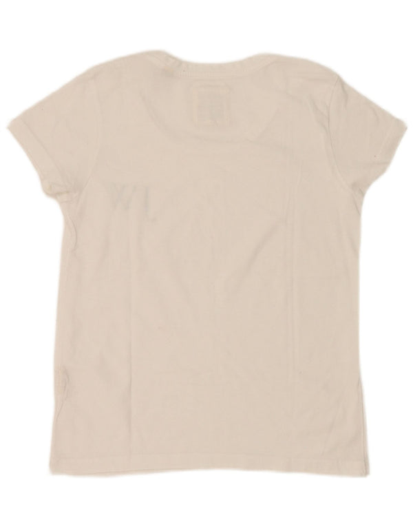 Jack Wills Γυναικείο T-Shirt Top UK 6 XS Λευκό βαμβακερό