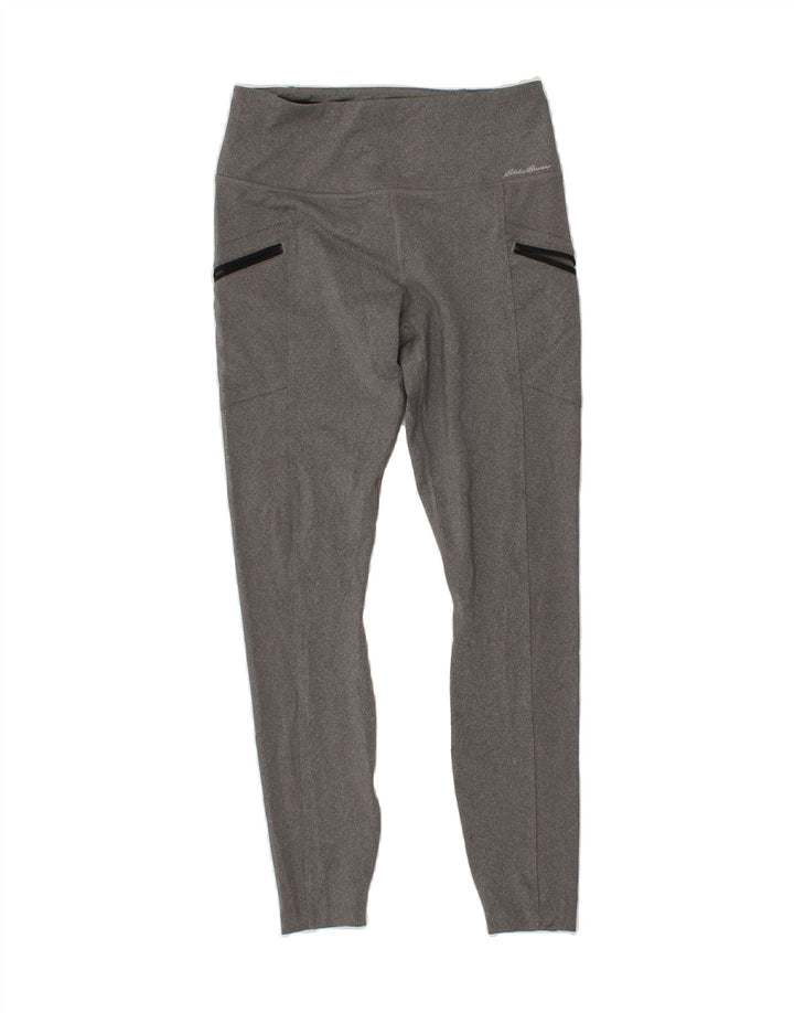 EDDIE BAUER Womens Leggings UK 10 Small  Grey Polyester Vintage Eddie Bauer and Second-Hand Eddie Bauer from Messina Hembry 