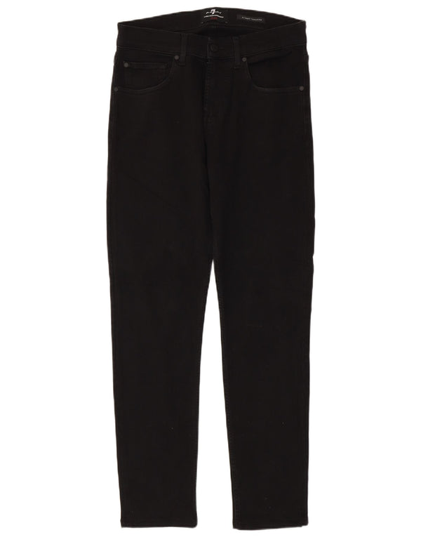 7 For All Mankind Mens Slim Tapered Jeans W31 L31 Μαύρο βαμβακερό