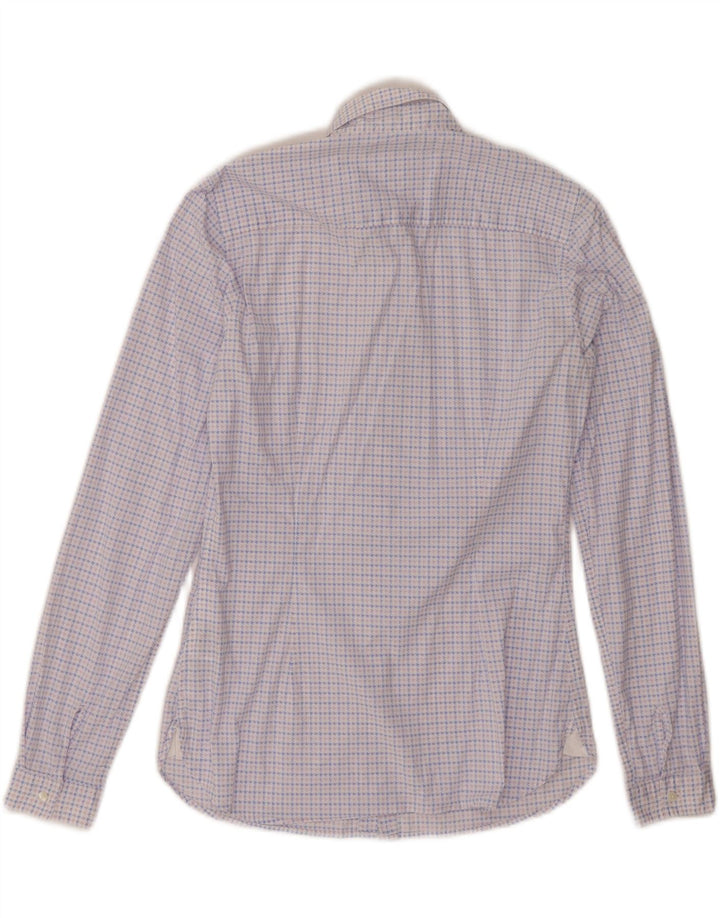 TOMMY HILFIGER Γυναικείο πουκάμισο US 4 Small Blue Houndstooth βαμβακερό