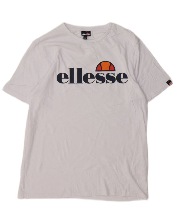 Γυναικείο γραφικό μπλουζάκι Ellesse Top UK 14 Μεσαίο λευκό βαμβακερό