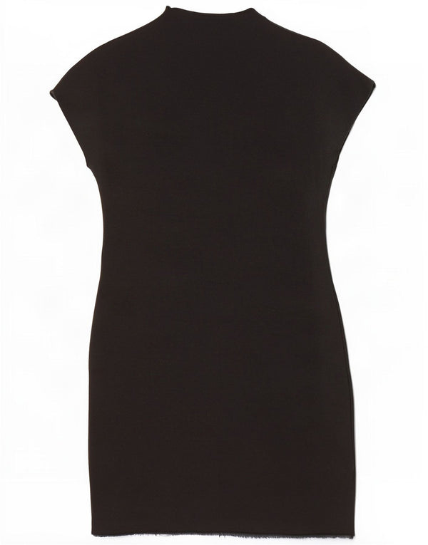 Zara Γυναικείο Φόρεμα Bodycon UK 12 Medium Black Viscose