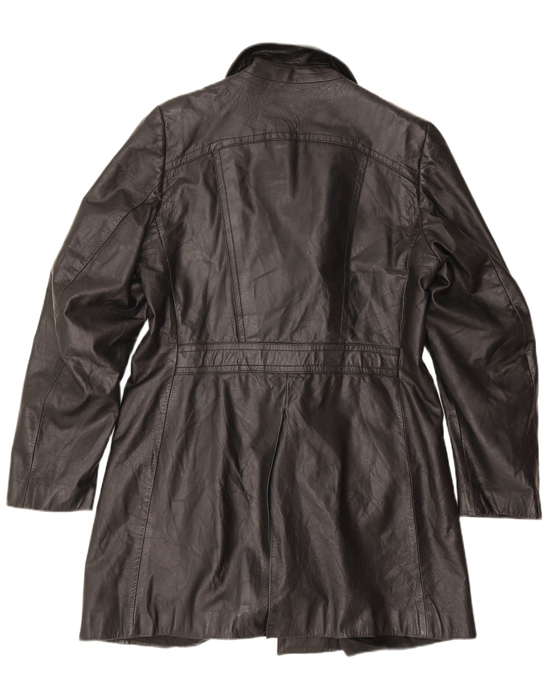 Vintage Ανδρικό Δερμάτινο Παλτό UK 38 Medium Black