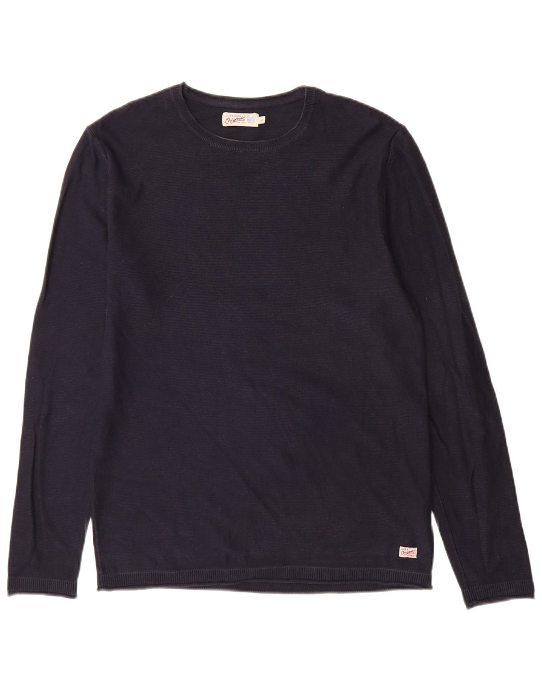 Jack & Jones Ανδρικό πουλόβερ με λαιμόκοψη μεγάλο μπλε ναυτικό