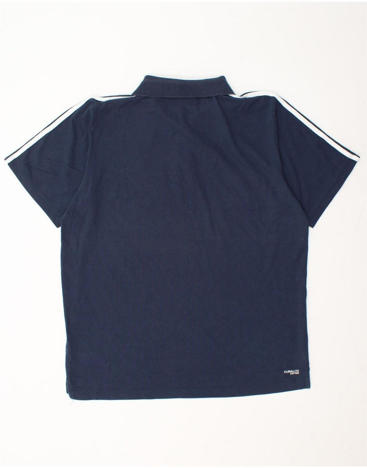 Ανδρικό πουκάμισο ADIDAS Climalite Polo XL Navy Blue Cotton