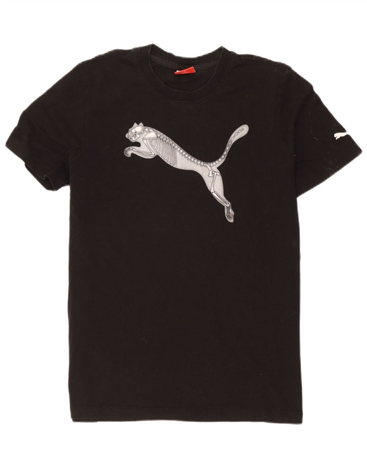 Ανδρικό γραφικό T-Shirt Puma Top Medium Black Colourblock