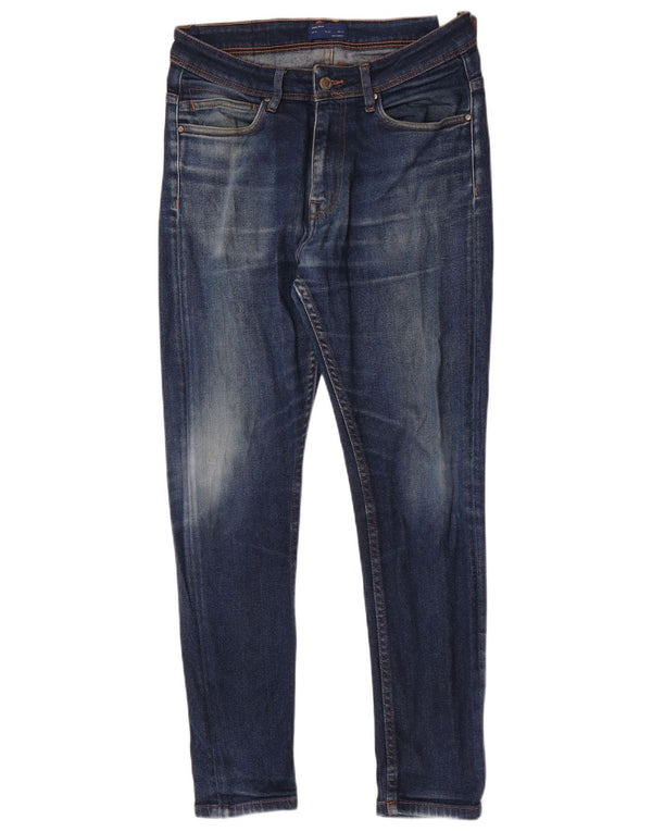 Ανδρικό Skinny Jeans Zara EU 42 Large W32 L29 Μπλε βαμβακερό