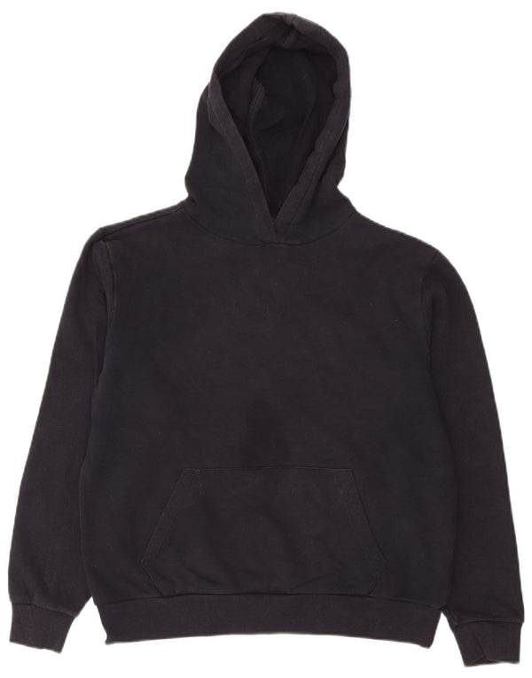 Marks & Spencer Γυναικείο Hoodie Jumper UK 10 Small Navy Blue Cotton