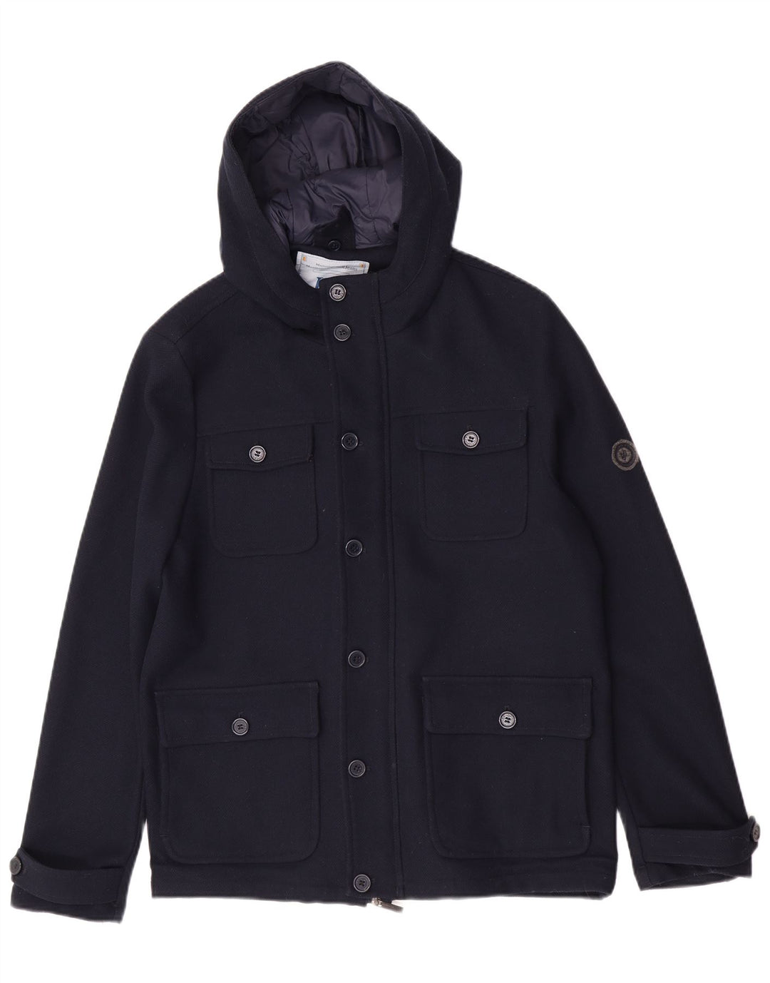Ανδρικό μπουφάν με κουκούλα Harmont & Blaine Utility UK 40 Large Navy Blue Polyester