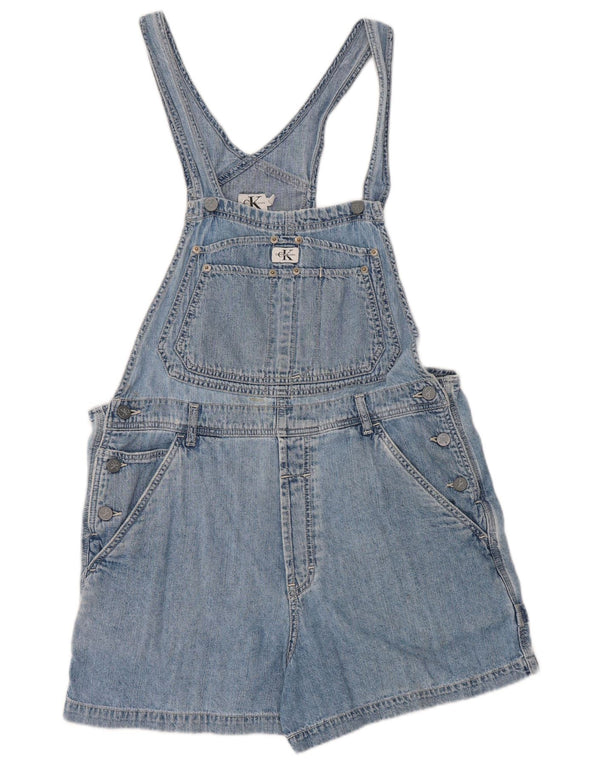 Γυναικείο Calvin Klein Dungarees τζιν σορτς UK 16 μεγάλο W34 μπλε