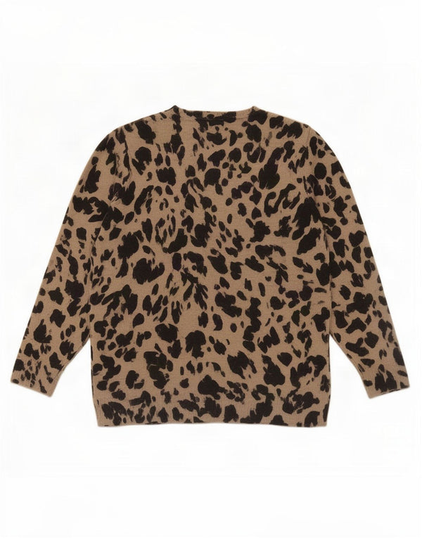 Marks & Spencer Γυναικείο πουλόβερ με λαιμόκοψη UK 12 Medium Beige
