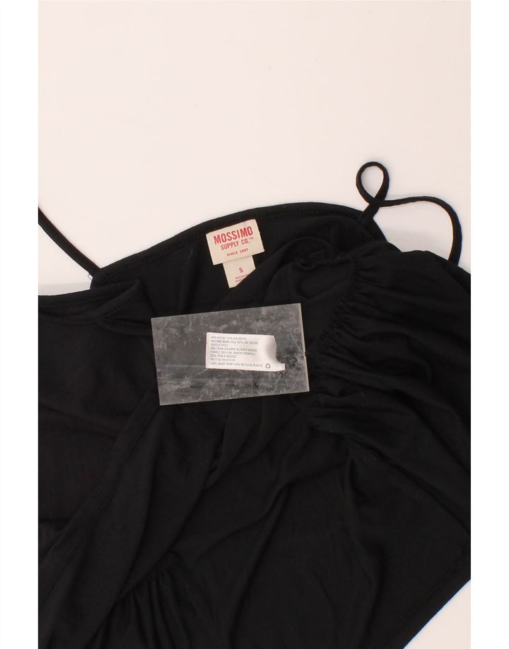 MOSSIMO Womens Cami Top UK 10 Small Black Rayon Vintage Mossimo and Second-Hand Mossimo from Messina Hembry 