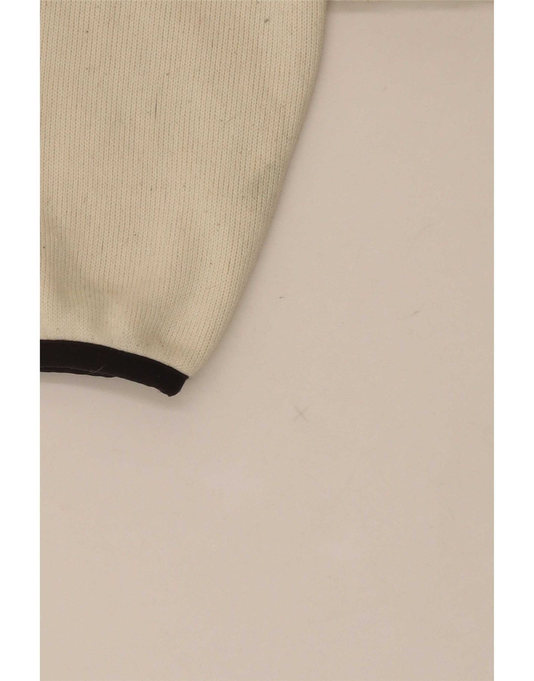 Dkny γυναικεία φούτερ με φερμουάρ 1/4 Jumper UK 6 XS Off White Polyester