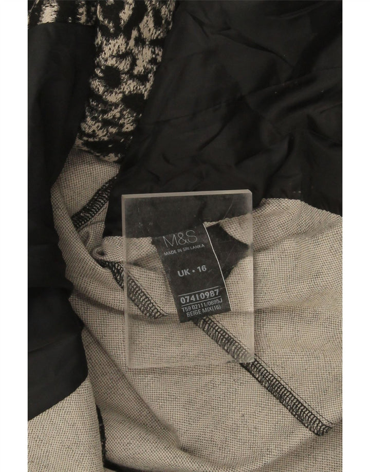 Marks & Spencer Γυναικείο σακάκι UK 16 Large Beige Animal print