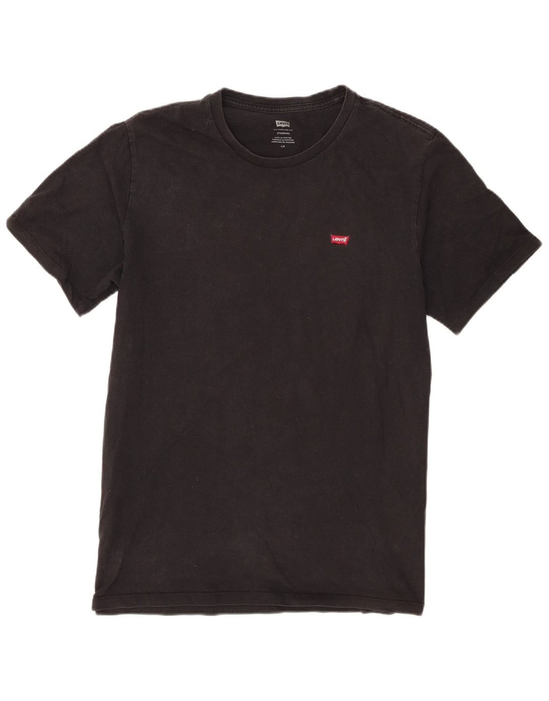 Ανδρικό T-Shirt Levi's Standard Top Large Μαύρο Βαμβακερό