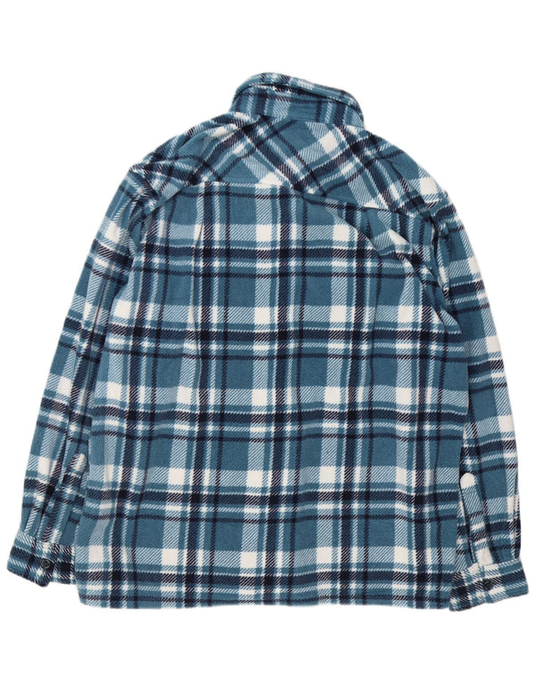 Atlas For Men Ανδρικό πουκάμισο Fleece Μεγάλο Μπλε Πολυεστέρας