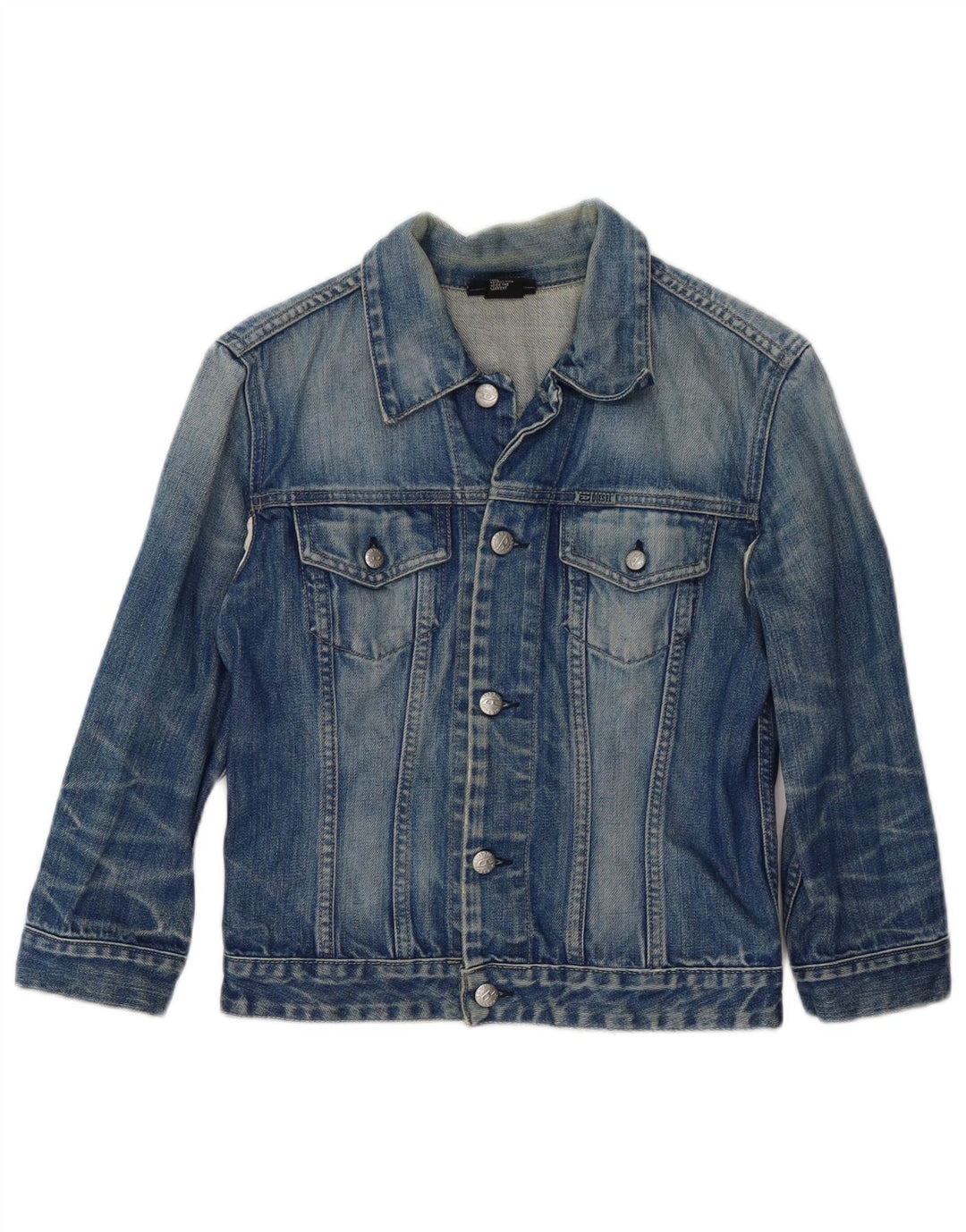 Τζιν μπουφάν DIESEL Boys 9-10 Years Medium Blue Cotton