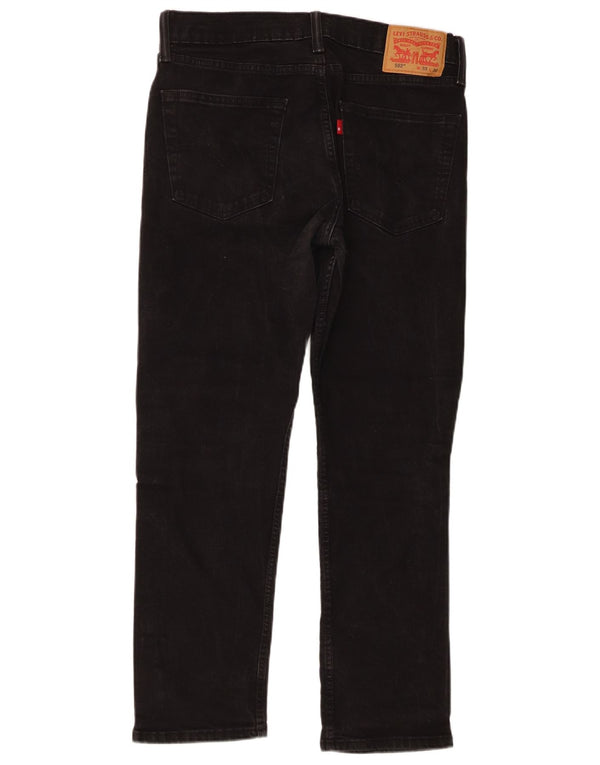 Levi's Mens 502 Straight Jeans W33 L27 Μαύρο βαμβακερό