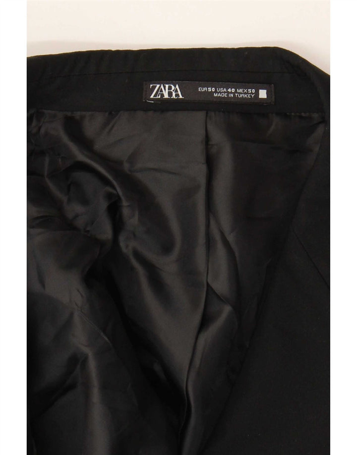 Zara Ανδρικό σακάκι μπλέιζερ με 2 κουμπιά EU 50 Medium Black