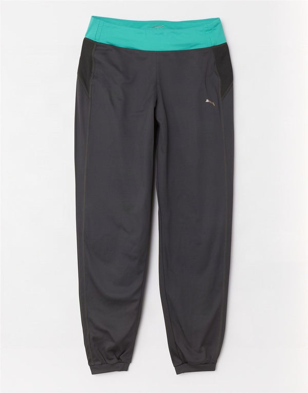Puma Γυναικεία φόρμα παντελόνι Joggers UK 12 Medium Grey Colourblock