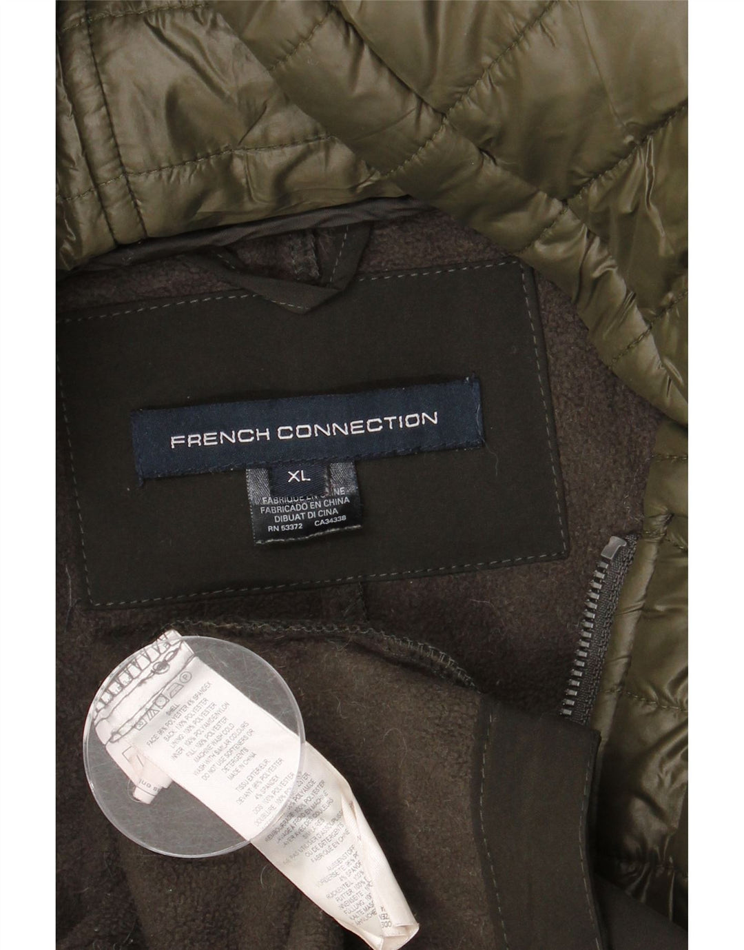 Γυναικείο Στρατιωτικό παλτό French Connection UK 18 XL Khaki Polyester