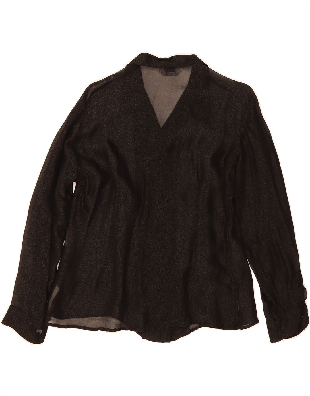 PRISMA Womens See Through Shirt Blouse EU 42 Large Black Vintage Prisma and Second-Hand Prisma from Messina Hembry 