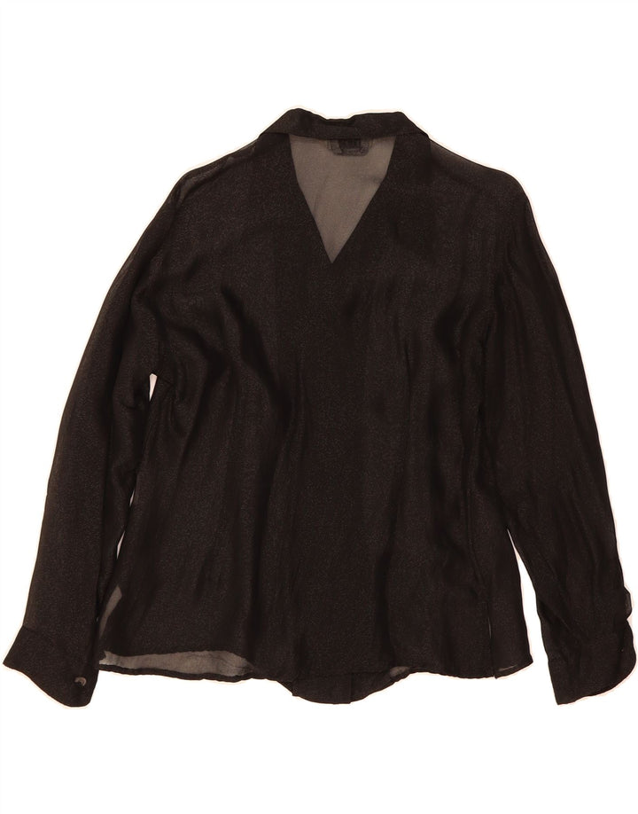 PRISMA Womens See Through Shirt Blouse EU 42 Large Black Vintage Prisma and Second-Hand Prisma from Messina Hembry 