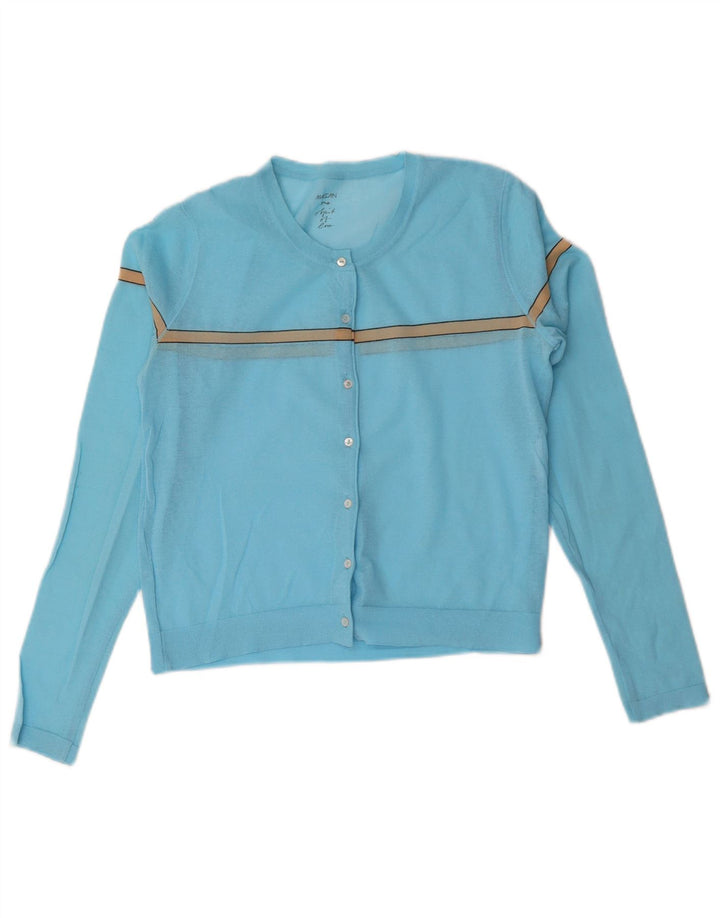 Γυναικεία ζακέτα Marccain Crop UK 14 Medium Blue ριγέ