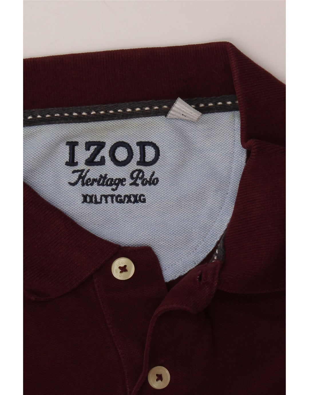 Ανδρικό μπλουζάκι IZOD Herritage Fit Polo 2XL μπορντό