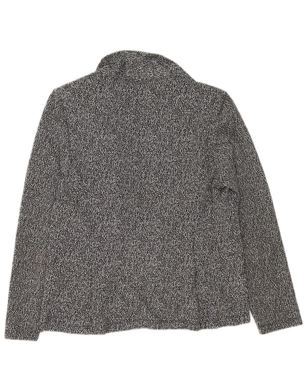 Marks & Spencer Γυναικείο πλεκτό ανοιχτό σακάκι UK 12 Medium Black Flecked
