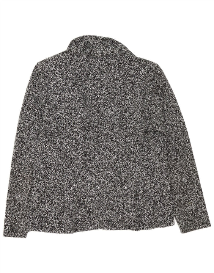 Marks & Spencer Γυναικείο πλεκτό ανοιχτό σακάκι UK 12 Medium Black Flecked