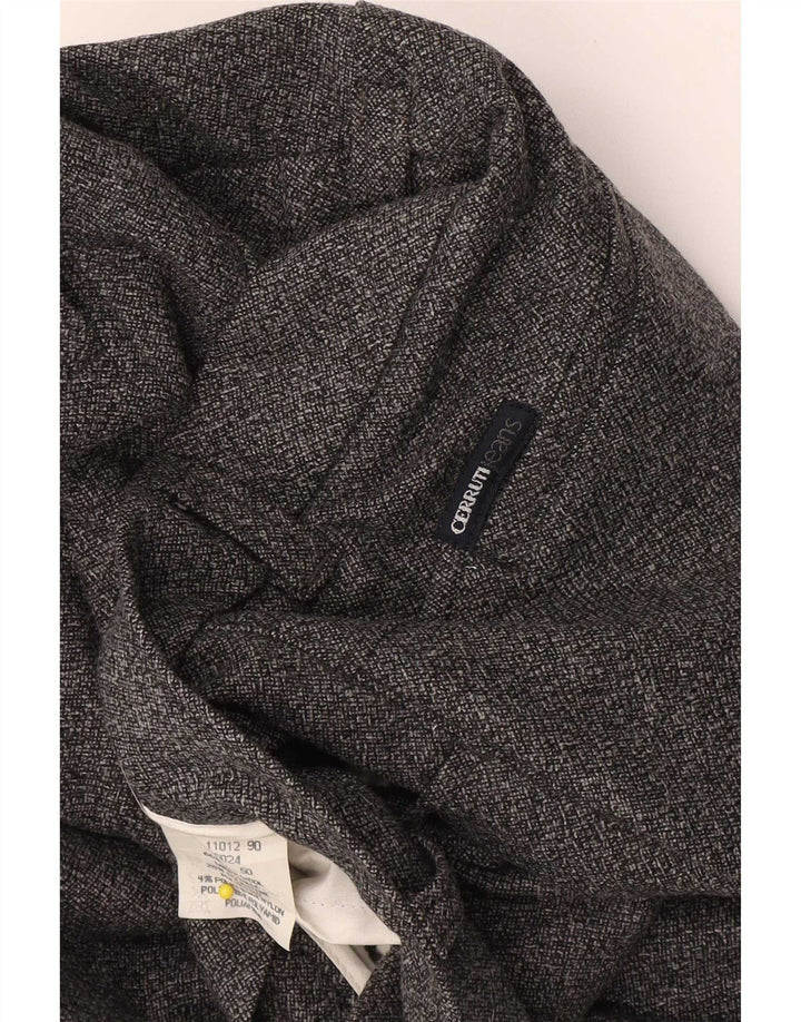 Γυναικείο ίσιο παντελόνι Cerruti W32 L32 Γκρι μαλλί