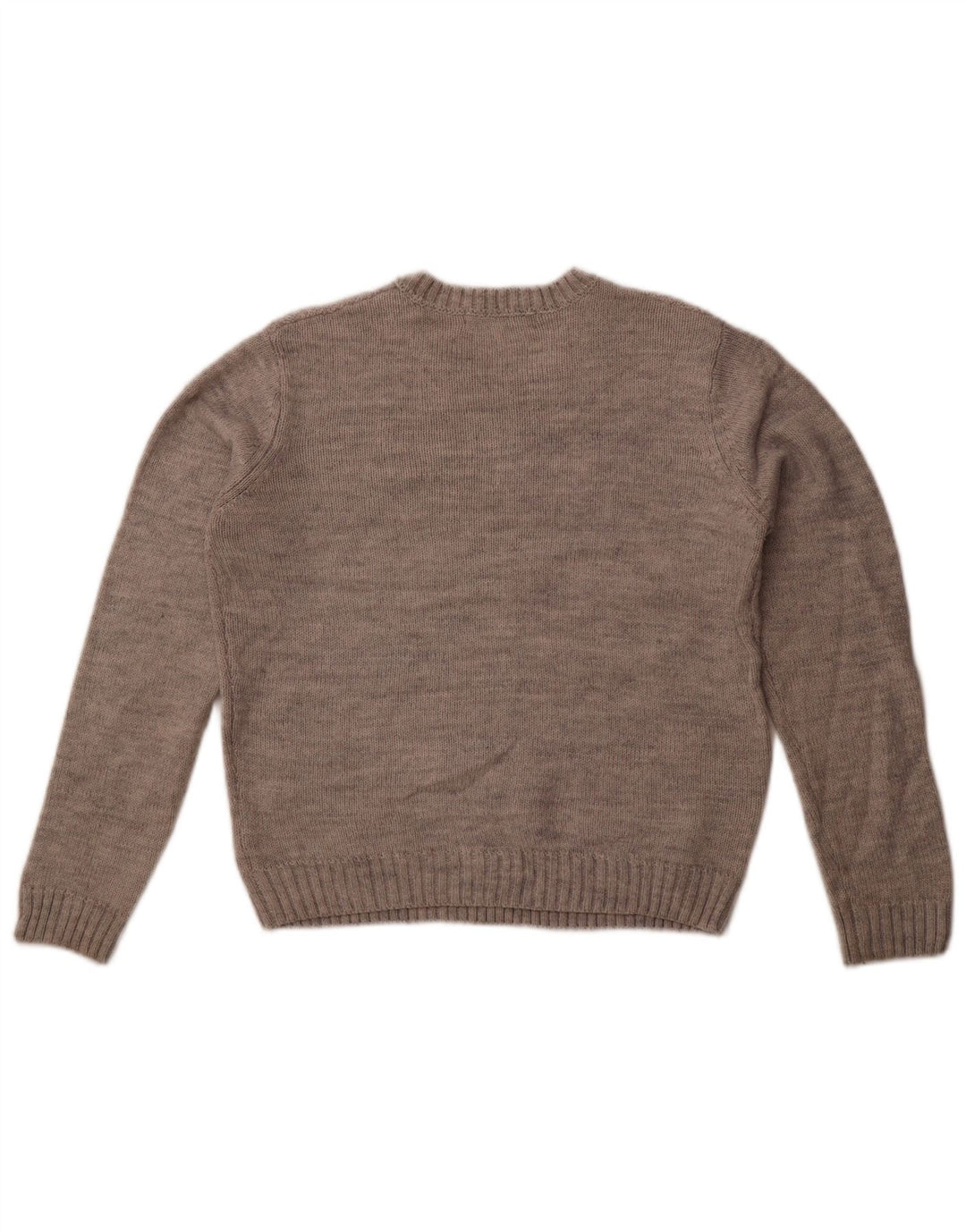 Zara γυναικείο πουλόβερ υπερμεγέθη Crew Neck Jumper UK 10 Small Grey Acrylic