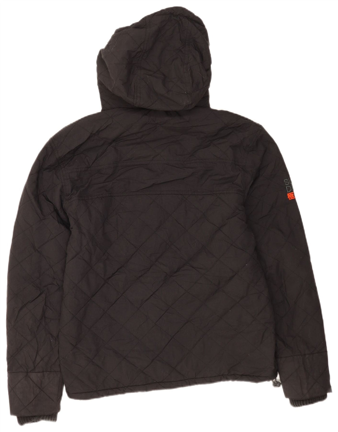 Ανδρικό μπουφάν Windcheater με κουκούλα Superdry UK 38 Medium Black