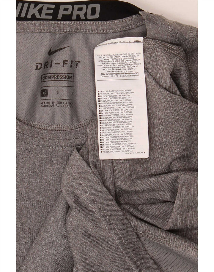 Ανδρικό μπλουζάκι Nike Dri Fit Top Large Grey Polyester