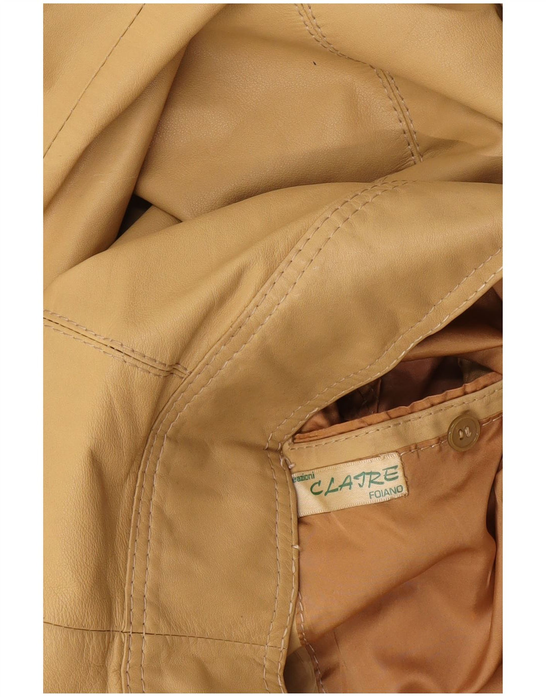 Vintage Γυναικείο Bomber Jacket UK 10 Small Beige
