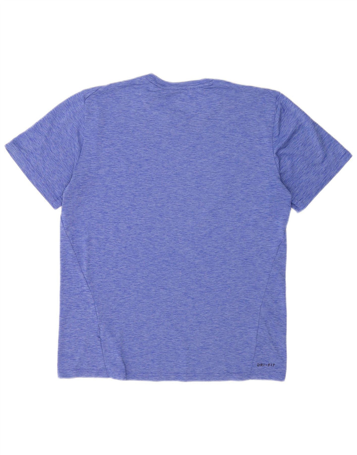 Ανδρικό μπλουζάκι Nike Dri Fit Μπλουζάκι από πολυεστέρα με μεγάλο μπλε φλύκταινα