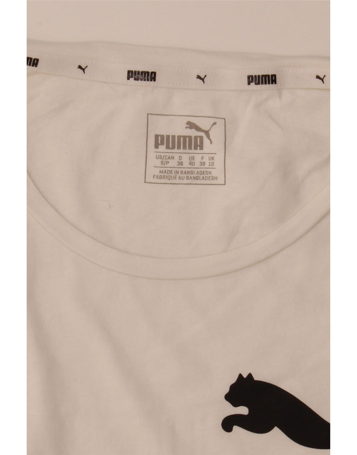 Γυναικείο γραφικό μπλουζάκι Puma Top UK 10 Small White