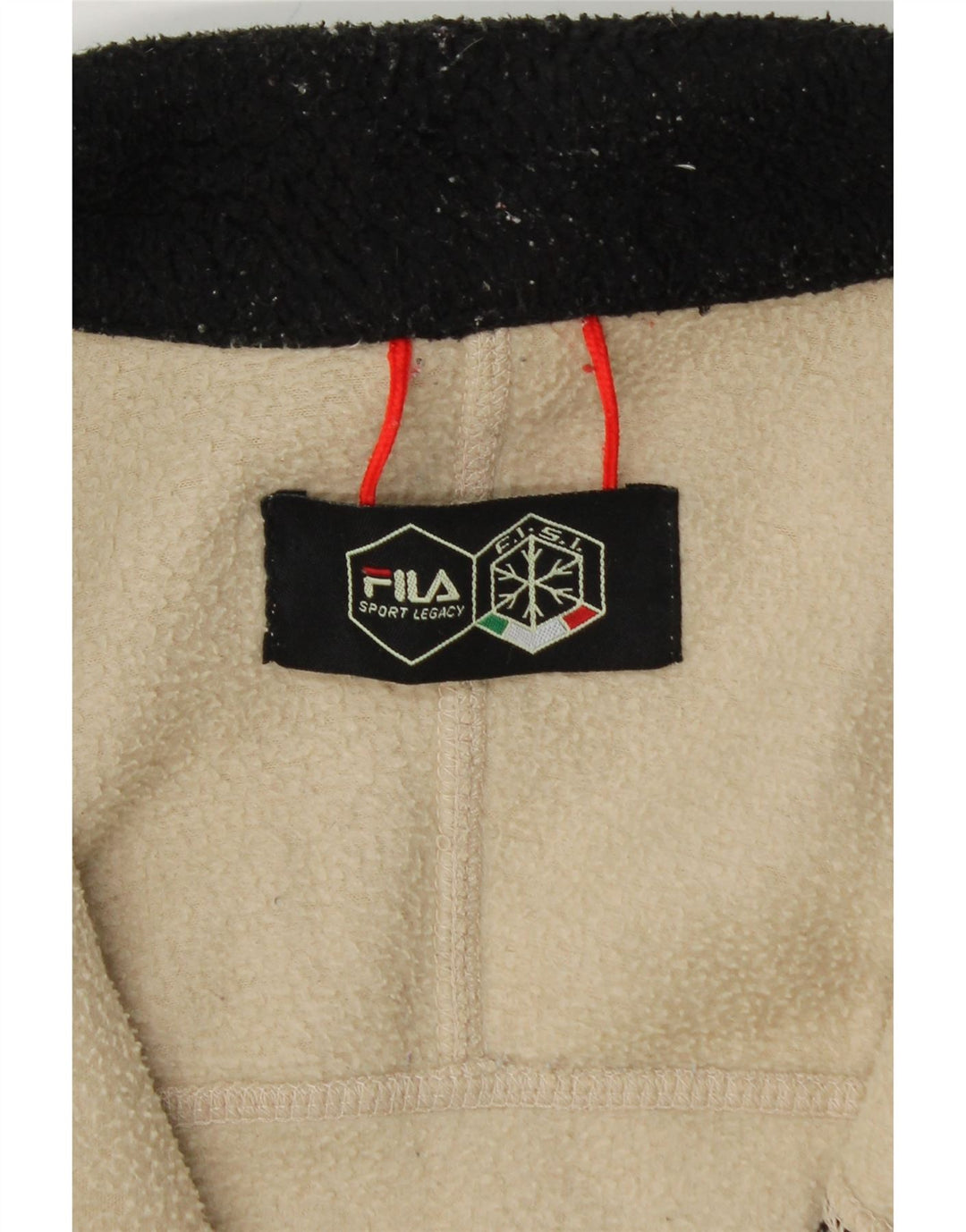 Ανδρικό μπουφάν FILA Fleece UK 36 Small Off White Colourblock