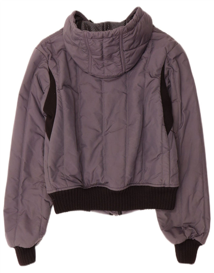 Refrigiwear Γυναικείο μπουφάν βροχής με κουκούλα IT 44 Medium Grey Colorblock Nylon